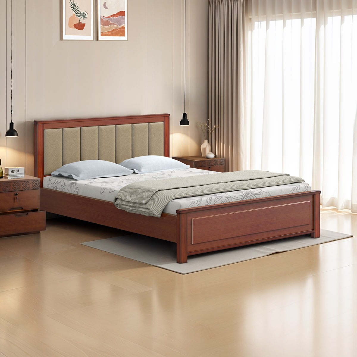 Picture of REGAL Wooden Bed- Celestia BDH-381-3-1-20 (Double)