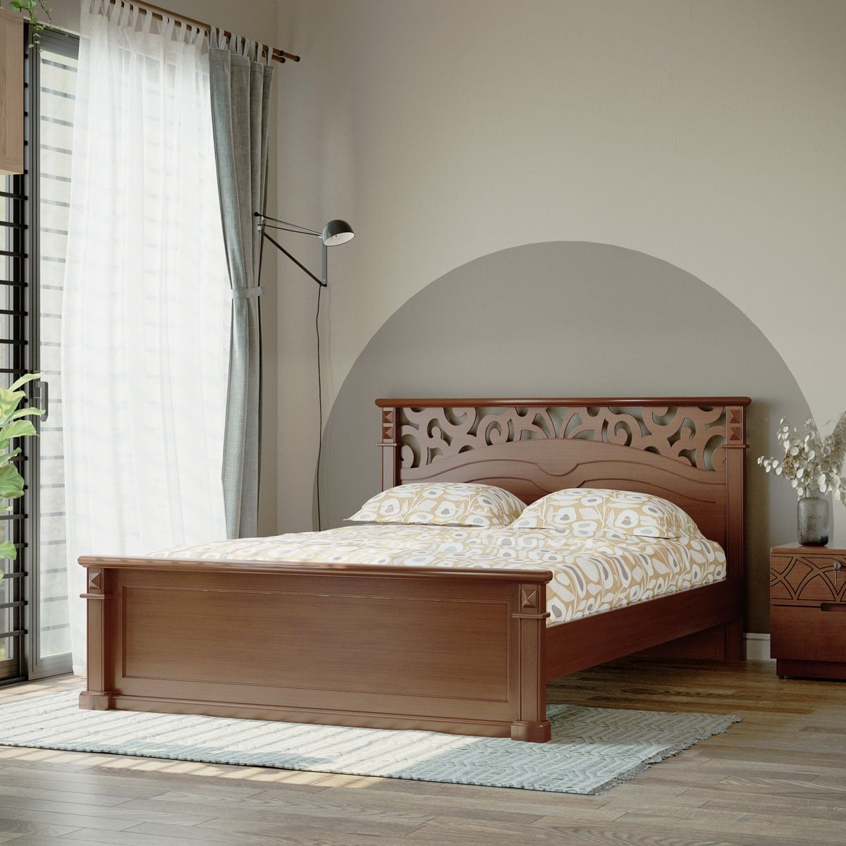 Picture of REGAL Wooden Bed ELIZABETH- BDH-309-3-1-20 (DOUBLE)
