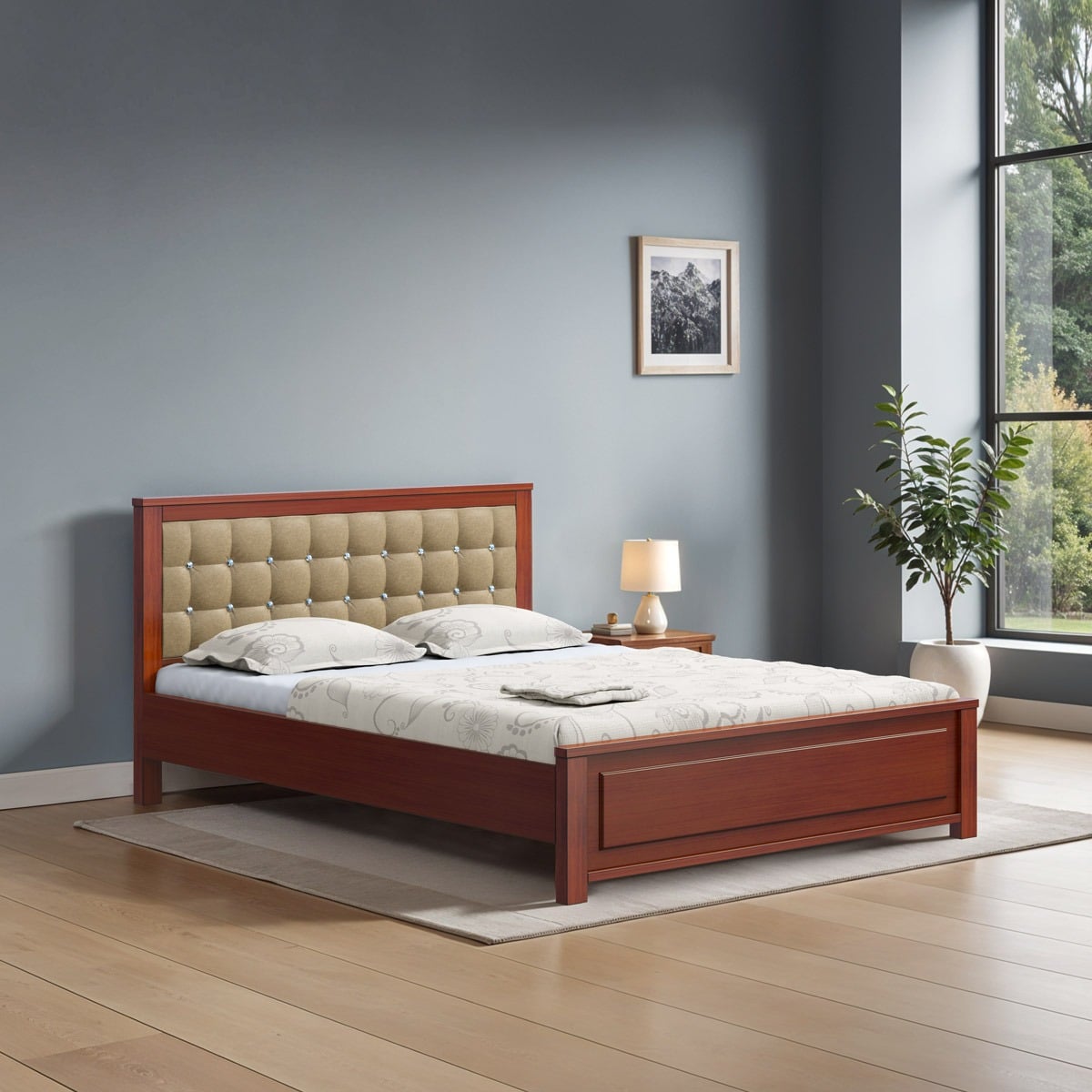 Picture of REGAL Wooden Bed- Imperiala BDH-382-3-1-20 (King)