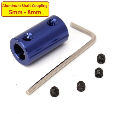 Picture of Aluminum Shaft Coupling 5Mm To 8Mm Clamp Universal Join Stepper Motor Coupler For Cnc 3D Printer Engraving Machine Dc Motor Diy - Solar Panel