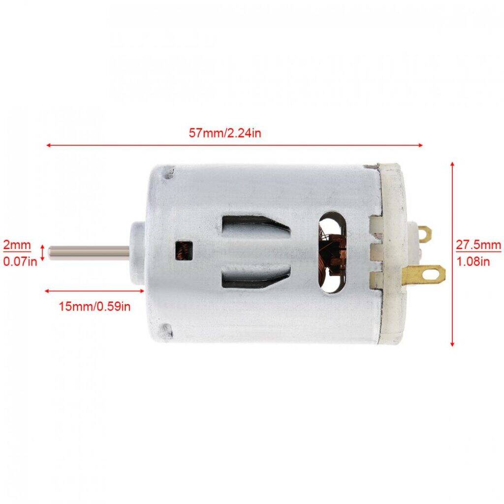 Picture of Micro Motor 385 DC 3V 6V 12V For RC Toy Car Boat Electric Motor Bicycle Cordless Drill Vacuum Cleaner Household Hair Dryer Electric Tools