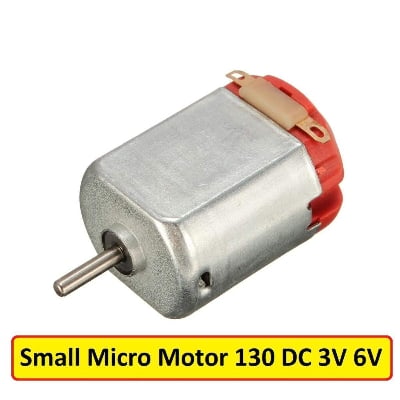 Picture of 2Pcs- 130 MOTOR Small Micro Motor 130 DC 3V 6V For Toy Car Boat Electric Motor Remote Control Car Mini Drill Household Hair Dryer Electric Tools Without Cables For Mini Fans