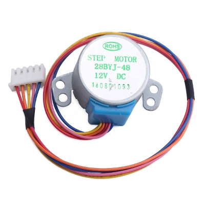 Picture of 12V Stepper Motor DC 12V 28BYJ-48 4 Phase 5 Wires Programmable Small Reduction Gear Stepper Motor Drive Compatible With Arduino DIY Project Electrical Circuitry & Parts