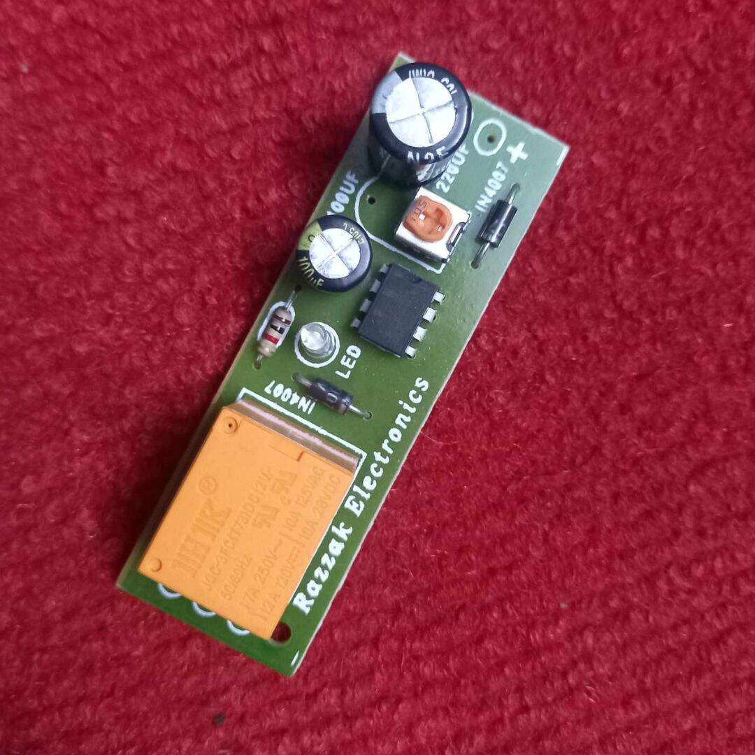 Picture of Loc-al Board 12V De-l-ay Tim-er Circuit DC 12V 5 Minutes Fix-ed NE555 De-lay Tim-er Re-lay Switch Circuit Use For Sta-bilizer