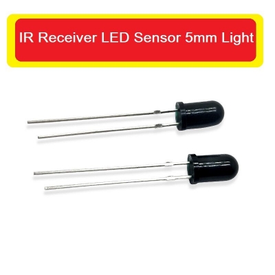 Picture of Iconic Luxe - 5Pcs- 5mm BLACK LED IR RECEIVER LED Sensor 5mm 940nm IR LED Lights Infrared Receivers RX LED Sensor Lights 5mm - Multicolor
