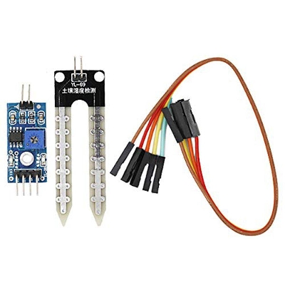 Picture of SOIL Sensor DC 3.3V 5V Comparator LM393 IC Chip Smart Electronics Soil Moistures Hygrometer Detection Humidity Sensor Module With Cables For Arduino