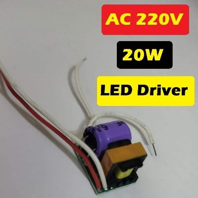 Picture of 2Pcs- 20 Watt LED Driver 20W LED Driver Circuit AC 220V 20W LED Light Driver Circuit Board 220V LED Circuit For 20W LED Board LED