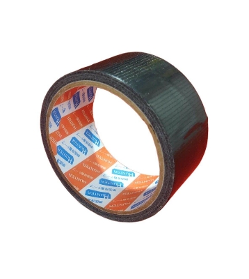 Picture of BLACK Polyethylene Cloth Tape 2 Inch Tape 50mm Tape 10M Long Industrial Cloth Duct Tape Adhesive Black Tape 2 Inch Polythene Cloth Tape 2 Inch Binding Tape Rexene Tape - Black