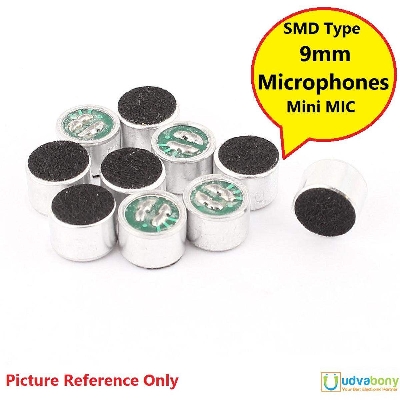 Picture of 3Pcs- Electret Condenser Microphones 9mm SMD SMT Type Multipurpose Microphone Mini MIC Cartridge