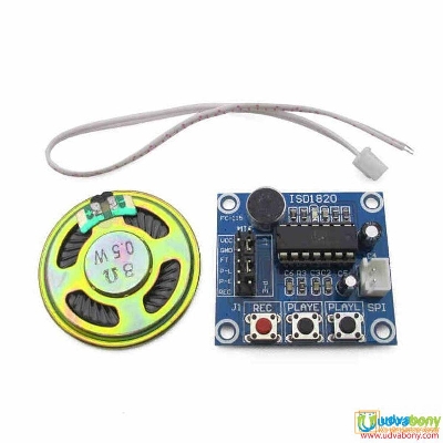 Picture of ISD1820 ISD-1820 1820 Voice Module With Mic Loudspeaker Audio Speakers For Arduino