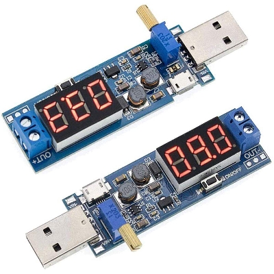Picture of DC DC Step Down Step Up HW-132 Buck Boost Adjustable DC 3.5-12V To 1.2-24V Power Supply Voltage Regulator 5V to 3.3V 9V 12V 18V 24V Electrical Circuitry & Parts