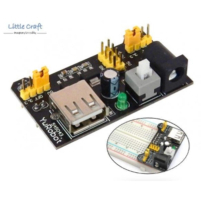 Picture of MB102 Solderless 3.3V 5V Breadboard Power Supply Stick Module For Arduino Prototype Test DIY