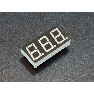 Picture of 0.56″ Inches 3 Digit Common Anode Or Cathode 0.56″ Inch 3 Digit 7 Segment RED Color LED Digital Display For Arduino Light Watch Electronics Circuitry & Parts Project DIY