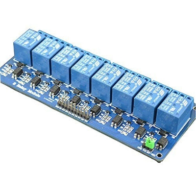 Picture of 8 Channel 5V Relay Module DC 5V Eight Channels Isolated Relay Control Module With Screw Terminal For Arduino DC5V With Optocoupler Protection Electronics Circuitry & Parts