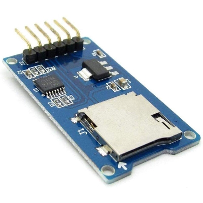 Picture of MICRO SD TF Card Module 6Pin Micro SD Card & SDHC High Speed Card Mini Micro SD Card Module TF Card Reader Module Adapters SPI Interfaces With Level Converter Chip For Arduino
