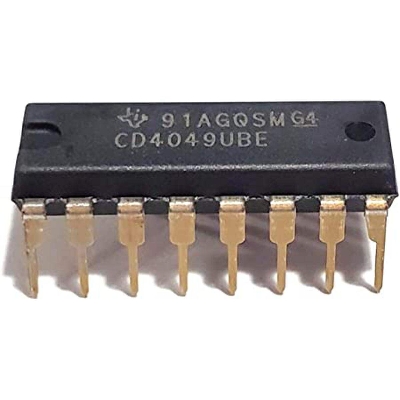 Picture of A Class CD4049BE CD4049 CD 4049 4049 DIP 16 Pin Du al In Packagme CMOS Bu ffer Converter IC Breadboard Friendly IC Electrical Circuitry Parts