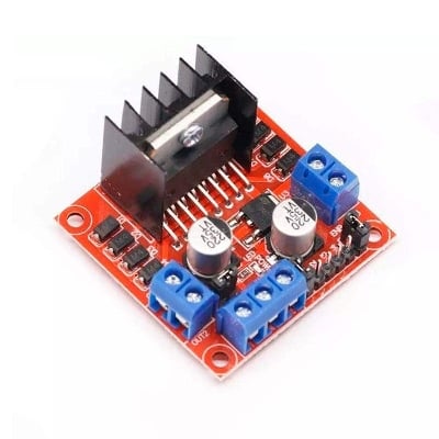 Picture of Red Color L298N L-298N 298N Motor Driver Dual Channel H-Bridge Motor Driver Control Module For Electronics Circuitry & Parts Arduino Raspberry Pi Smart Robot Car Projects  - Solar Panel - Multi-color