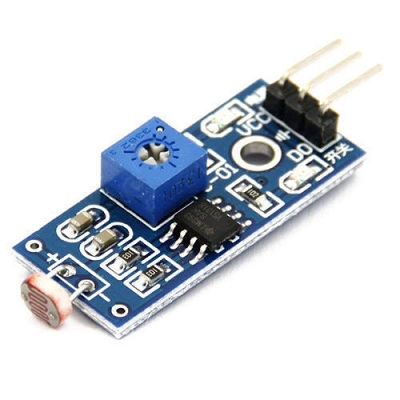 Picture of LDR Sensor Module 3 Pin DC 3.3-5V Photo-resistor Photo Cell Light Depe-ndent Resistor LDR Sensor For Night Light Street Light Sensor Automatic Headlight Dim-mer Control Photo Light Sen-sitive Resistor Electrical Circuitry & Parts