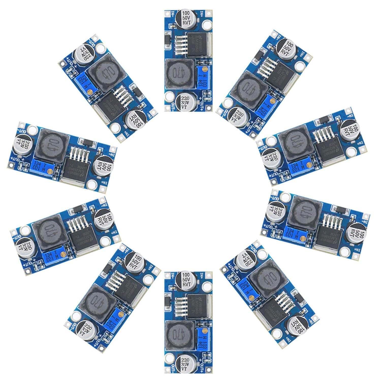 Picture of LM2596 LM-2596 2596 DC To DC Step Down Buck Converter 4.5-40V To 3-35V 3A Adjustable Buck Module Power Supply Electronics Circuitry & Parts