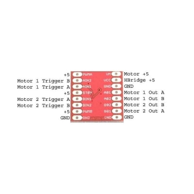 Picture of TB6612FNG Dual DC Stepper Motor Driver Module Controller Board for Arduino For 3D Printers Parts