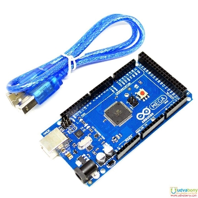 Picture of MEGA Arduino Mega 2560 R3 ATmega2560-16AU Microcontroller AVR Development Board With USB Cables Arduino IDE Projects Electronics Circuitry & Parts
