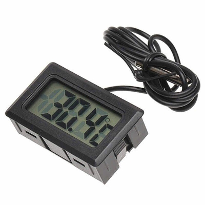 Picture of TL8009 TL 8009 Digital LCD Display With Thermometers Temperature Meter Gauge Thermometer Sensor Temperature Sensor Outdoor 1M Length Cable Sensor Probe Temperature Meter