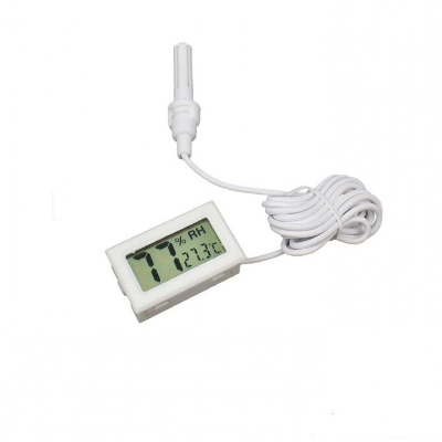 Picture of Digital LCD Display With Temperature Humidity Meter Gauge Thermometer Hygrometer Temperature Sensor Outdoor 1.5M Length Cables Sensor Probe Humidity Meter Temperature Meter