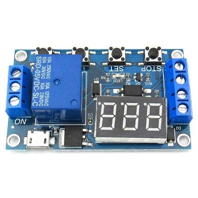 Picture of 5V De-lay Tim-er WS16 Micro USB DC 6-30V Digital LED Display Trigger Turn On Off De-lay Cycle De-lay Ti-mer Control Switch Re-lay Module For Smart Home Automatic Control Electrical Circuitry & Parts