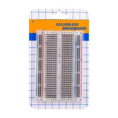 Picture of Breadboard Medium Size Solderless Transparent Prototype Test Circuit Board Crystal Plug-in 400 Tie Points Pin For Arduino Project Board DIY