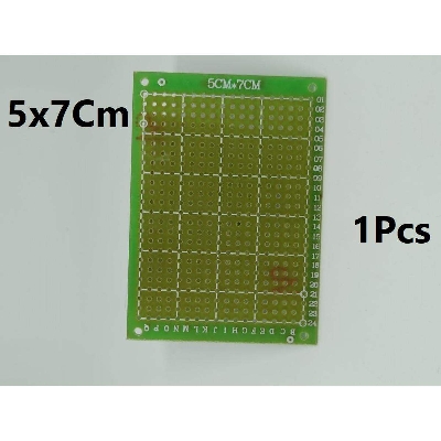 Picture of Veroboard Single Side Dot 7x5cm Glass Fiber Stripboard PCB Printed Circuit Board Project Board For Prototyping Weld Soldering Arduino DIY