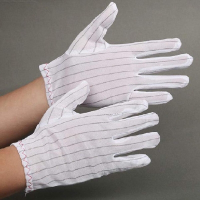 Picture of Anti-Static ESD Safe Gloves 1-Pair Anti Static Reusable Polyester Non-Slip Industrial Gloves For Electronic Assembly Computer Network Safety Electrostatic Discharge Gloves