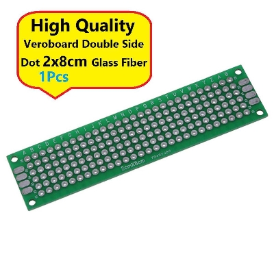 Picture of Veroboard Double Side Dot 2x8cm Glass Fiber Stripboard PCB Printed Circuit Board Project Board For Prototyping Weld Soldering Arduino DIY