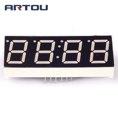 Picture of 4 Digits 0.56″ Inch Common Anode Or Cathode 0.56″ Inch 4 Digit 7 Segment Red Color LED Digital Display CC CA For Light Watch Electronics Circuitry & Parts