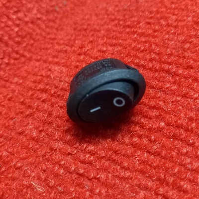 Picture of 3Pcs- BLACK Color Rocker Switch 6A 250VAC 10A 125VAC 2 Positions 2Pin On Off Full Plastic SPST Power Switches For Auto Car Boat IPS UPS