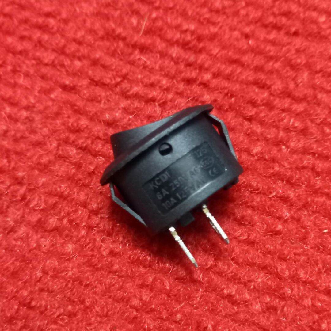 Picture of 3Pcs- BLACK Color Rocker Switch 6A 250VAC 10A 125VAC 2 Positions 2Pin On Off Full Plastic SPST Power Switches For Auto Car Boat IPS UPS