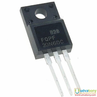 Picture of FQPF20N60C FQPF20N60 FCPF20N60 20N60 TO-220F 20A 600V Field Effect Transistor Silicon N-Channel Power MOSFET Transistor Electrical Circuitry & Parts