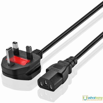 Picture of Power Cable 3 Pin 1.5M For Desktop, Laptop, Monitor, Printer Etc - Multi Plug - Multi Plug