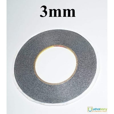 Picture of 3mm Foam Tapes Black 3mm Double Side Foam Gum Tape Both Side Foam Tape Heavy Duty Double Sided Foam Tape Black Color For DIY Craft Mobile Repair
