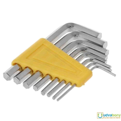 Picture of Mini L Shape Hex Key Set Hand Tool 8 Pcs Kit 1.5mm-6mm