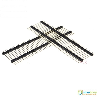 Picture of 40×1 Long Pin Male Header 2.54mm Dual Insulator