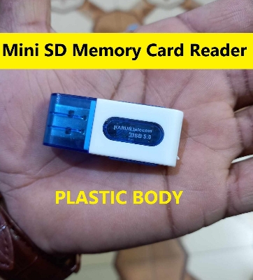 Picture of 2Pcs- Card Reader PLASTIC BODY Mini SD Memory CARD READER For USB Devices Computer Laptop Notebook PC Desktop MP3 MP5 Player Audio Video Player