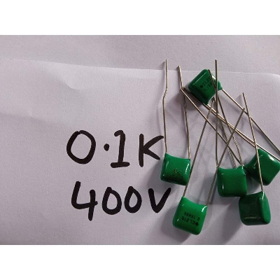 Picture of 5Pcs- Metallized Polypropylene Film 0.1K Capacitor 104 100nF 400V Mylar Polyester Film