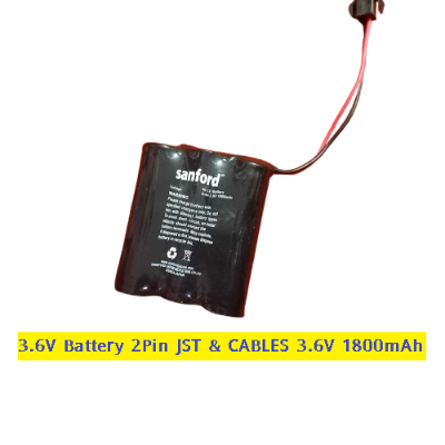 Picture of Sand-Ford 3.6V Battery 2Pin JST & CABLES 3.6V 1800mAh Rechargeable Battery AAx3 Rechargeable Battery 3.6V For 14500 Battery AA Battery