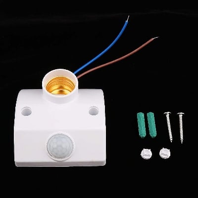 Picture of Motion Sensor Lamp Holder 4-5 Meters Range E27 Plug