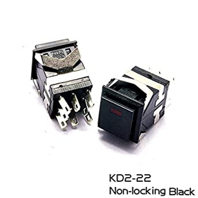 Picture of KD2 8 Pin 3A/250V Self-Locking Push Button Switch With LED