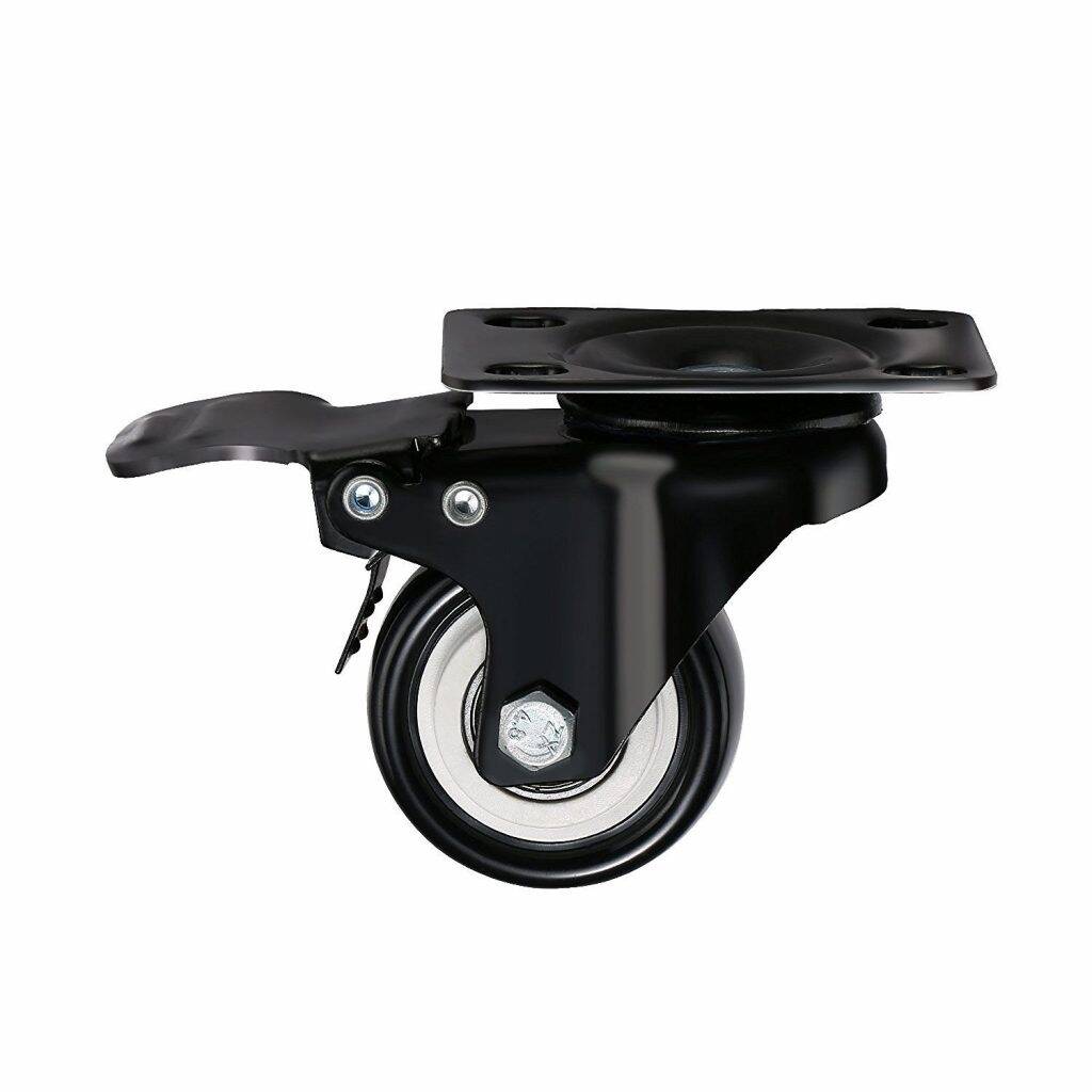 Picture of Rubber 2 Inch Caster Wheel With Bearing & With Front Lock Furniture Protectors & Parts  Tools