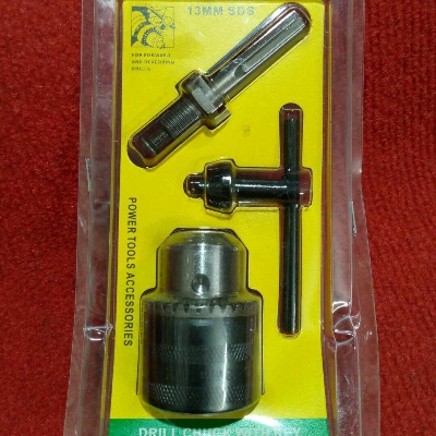 Picture of Rotary Hammer Drill Chuck Adapter 1.5-13mm 1/2" 20UNF Thread With SDS Plus Quick Change Drill Chuck Adapter SDS Plus Shank With Wrench Chuck Key Drills & Drivers