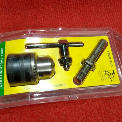 Picture of Rotary Hammer Drill Chuck Adapter 1.5-13mm 1/2" 20UNF Thread With SDS Plus Quick Change Drill Chuck Adapter SDS Plus Shank With Wrench Chuck Key Drills & Drivers