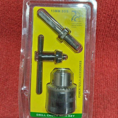 Picture of Rotary Hammer Drill Chuck Adapter 1.5-13mm 1/2" 20UNF Thread With SDS Plus Quick Change Drill Chuck Adapter SDS Plus Shank With Wrench Chuck Key Drills & Drivers