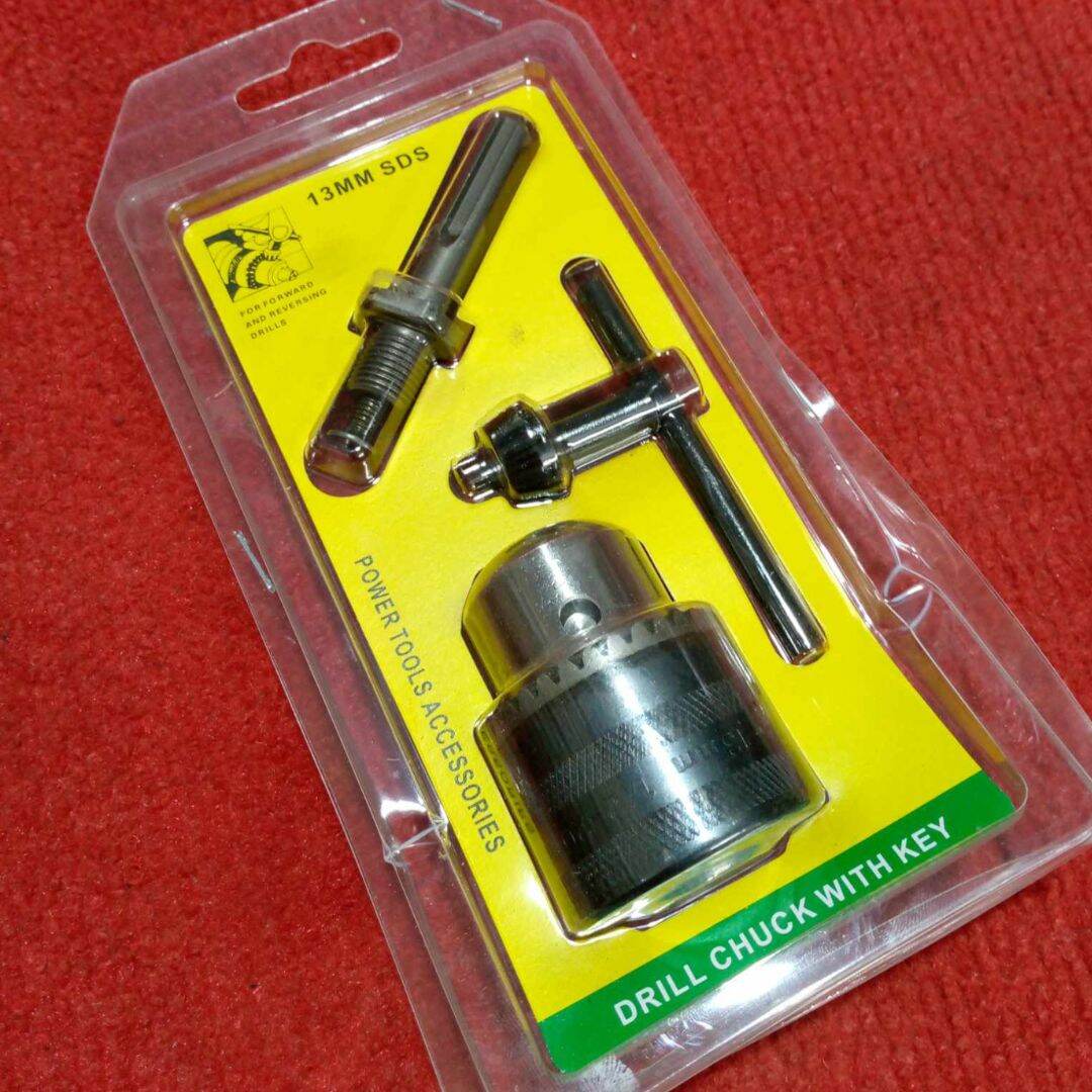 Picture of Rotary Hammer Drill Chuck Adapter 1.5-13mm 1/2" 20UNF Thread With SDS Plus Quick Change Drill Chuck Adapter SDS Plus Shank With Wrench Chuck Key Drills & Drivers